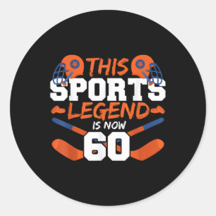 This Sports Legend Is Now 60 Classic Round Sticker