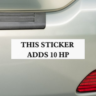 This Sticker Adds 10 HP bumper