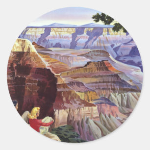 This Summer Visit Grand Canyon Classic Round Sticker
