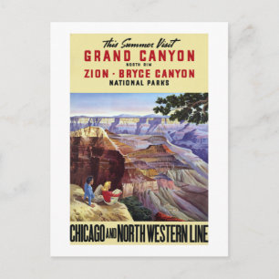 This Summer Visit Grand Canyon Postcard