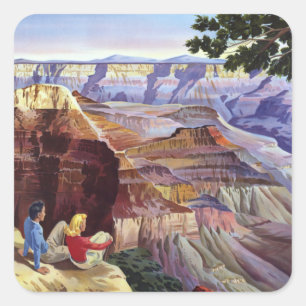 This Summer Visit Grand Canyon Square Sticker