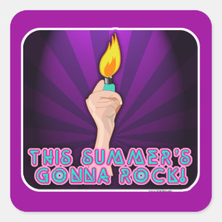 This Summer's Gonna Rock Square Sticker