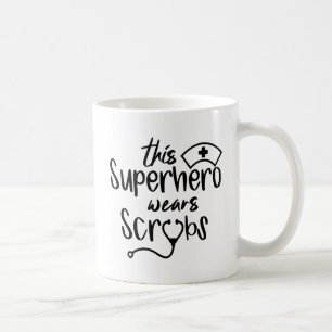 This Superhero Wears Scrubs Coffee Mug