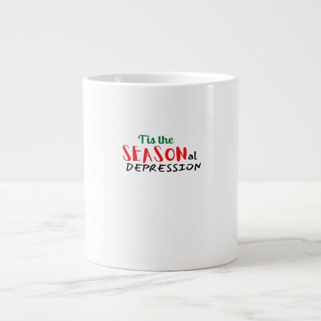 This The Seasonal Depression Holiday Large Coffee Mug (Front)