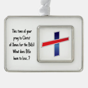 This time of year... Pray to Christ of Xmas Silver Plated Framed Ornament