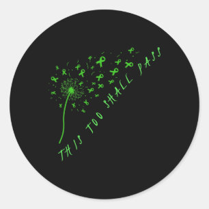 This Too Shall P Mental Health Awareness Classic Round Sticker