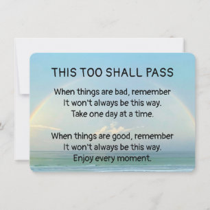 This Too Shall Pass Invitation