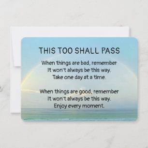 This Too Shall Pass Invitation