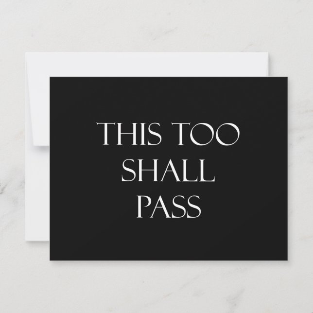 This Too Shall Pass Quotes Strength Quote (Front)