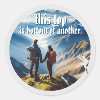 This top classic round sticker