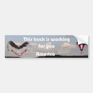 This truck works for you bumper sticker
