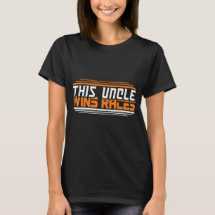 This Uncle Wins Races I Cone Racing Autocross T-Shirt