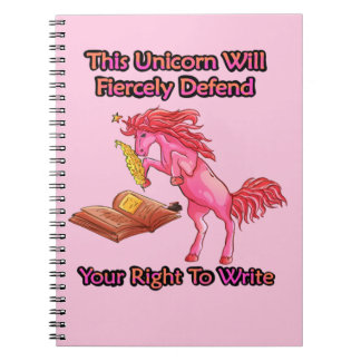 This Unicorn Will Fiercely Defend Your Right Notebook