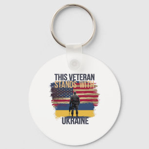 This Veteran Stands With Ukraine 14 Key Ring