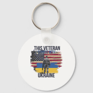 This Veteran Stands With Ukraine 15 Key Ring