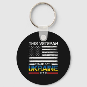 This Veteran Stands With Ukraine 1 Key Ring