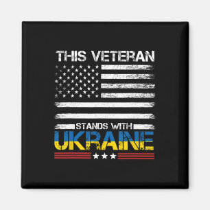 This Veteran Stands With Ukraine 1 Magnet