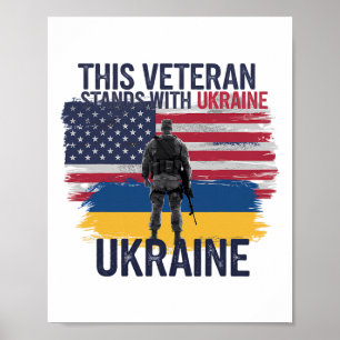 This Veteran Stands With Ukraine 2  Poster
