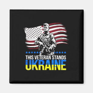 This Veteran Stands With Ukraine 3 Magnet