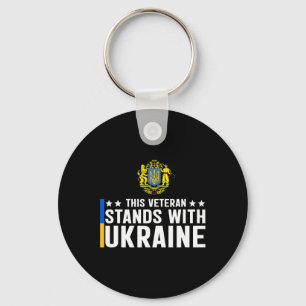 This Veteran Stands With Ukraine 5 Key Ring