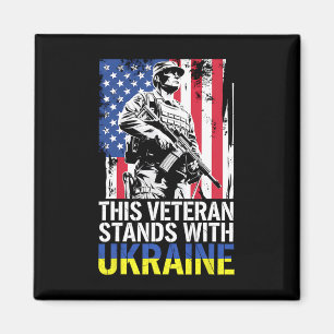 This Veteran Stands With Ukraine 7 Magnet