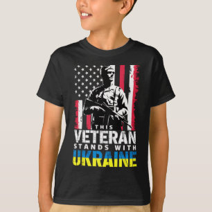 This Veteran Stands With Ukraine 9  T-Shirt