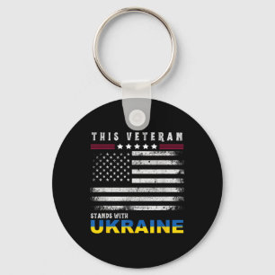This Veteran Stands With Ukraine Key Ring