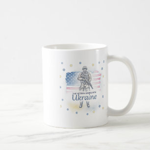 This Veteran Stands With Ukraine Support Ukraine V Coffee Mug