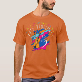 This Violinist Is 9 Years Old al Violin 9th Birthd T-Shirt