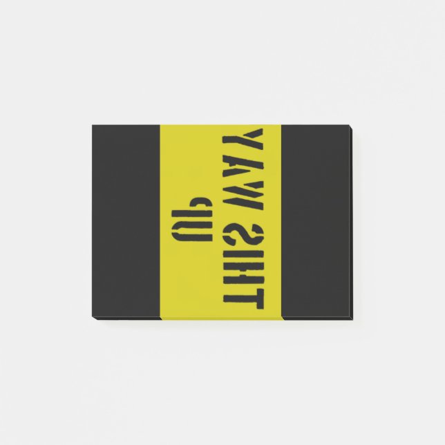 This way up post-it notes (Front)