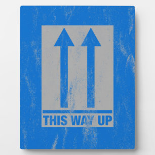 This way up sign plaque