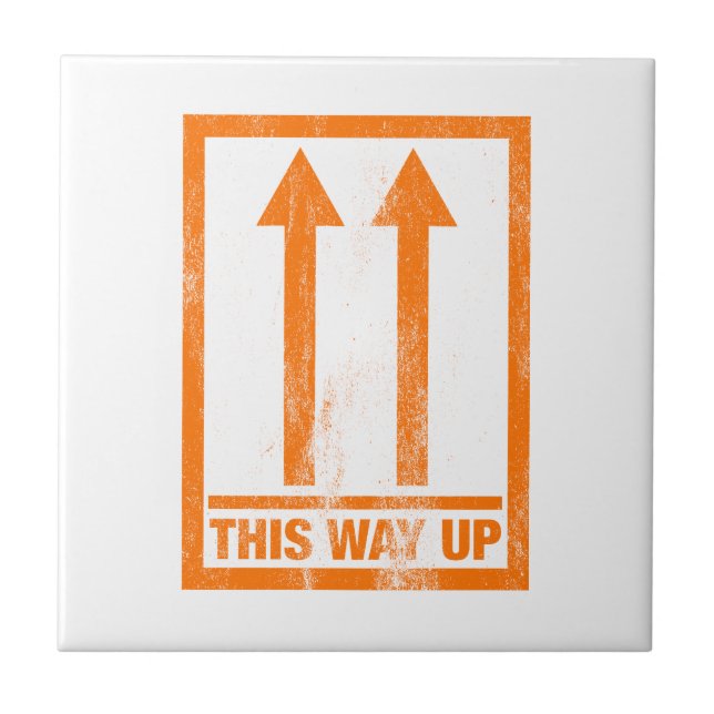 This way up sign tile (Front)