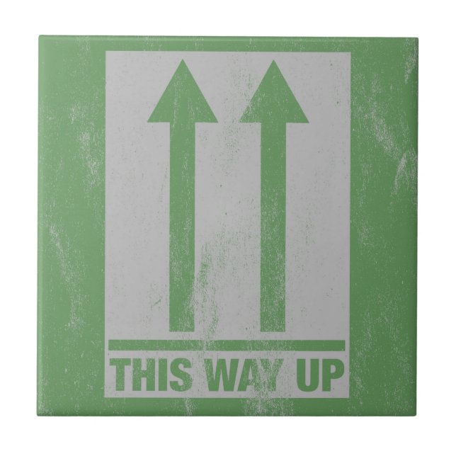 This way up sign tile (Front)