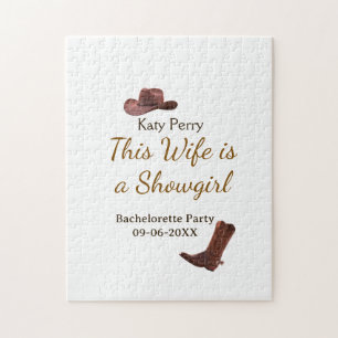 This Wife is a showgirl bachelorette party name da Jigsaw Puzzle