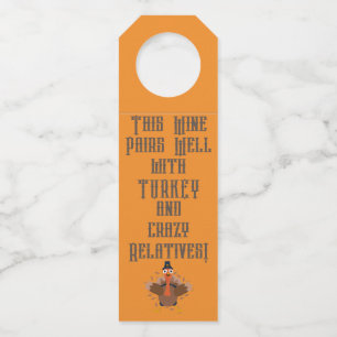 "This Wine Pairs well..." Bottle Hanger Tags