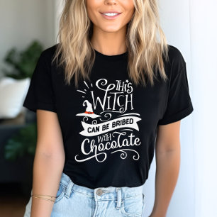 This Witch Can Be Bribed Funny Halloween T-Shirt
