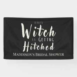 This Witch Is Getting Hitched Backdrop Banner