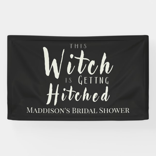 This Witch Is Getting Hitched Backdrop Banner (Horizontal)