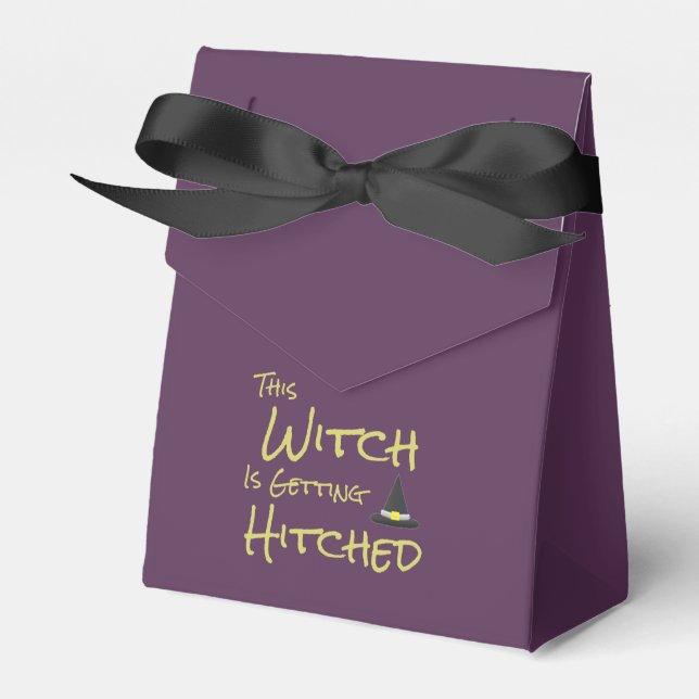 This Witch Is Getting Hitched Favour Box (Front Side)