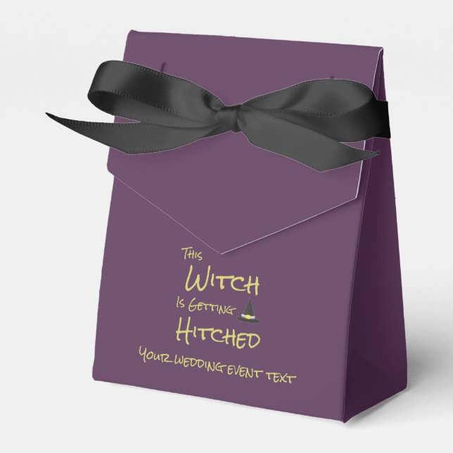 This Witch Is Getting Hitched Favour Box (Front Side)