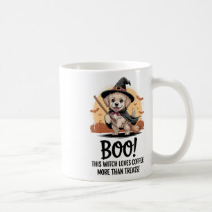 This Witch Loves Coffee More Than Treats  Mug