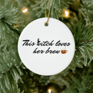 This Witch Loves Her Brew Seasonal Ornament