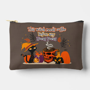 This Witch Needs Coffee Before Any Hocus Pocus Accessory Pouch