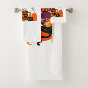 This Witch Needs Coffee Before Any Hocus Pocus Bath Towel Set