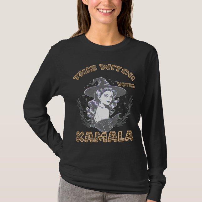 This Witch Votes Kamala, Democrat Election T-Shirt (Front)