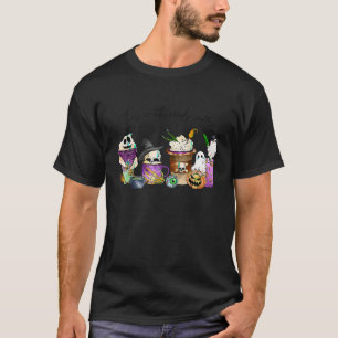 This Witches Need Coffee Autumn Fall Horror Latte T-Shirt