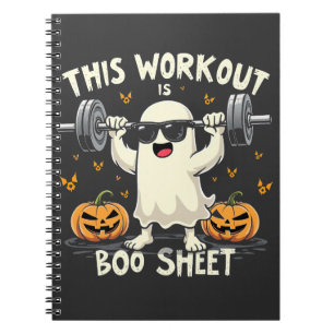 This Workout Is Boo Sheet Spooky Halloween Fitness Notebook