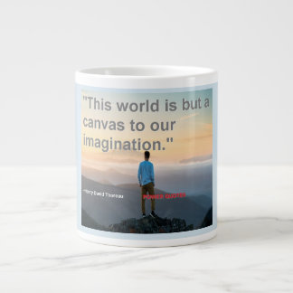 "This world is but a canvas to our imagination." Large Coffee Mug