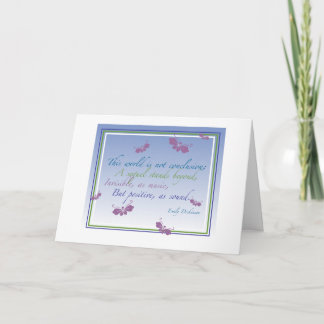 This world is not conclusion... card