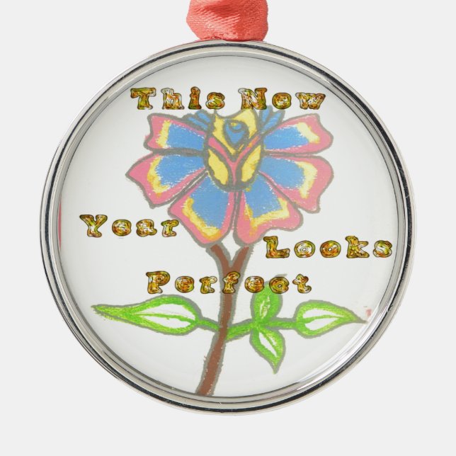 This Year Looks Perfect.jpg Metal Tree Decoration (Front)